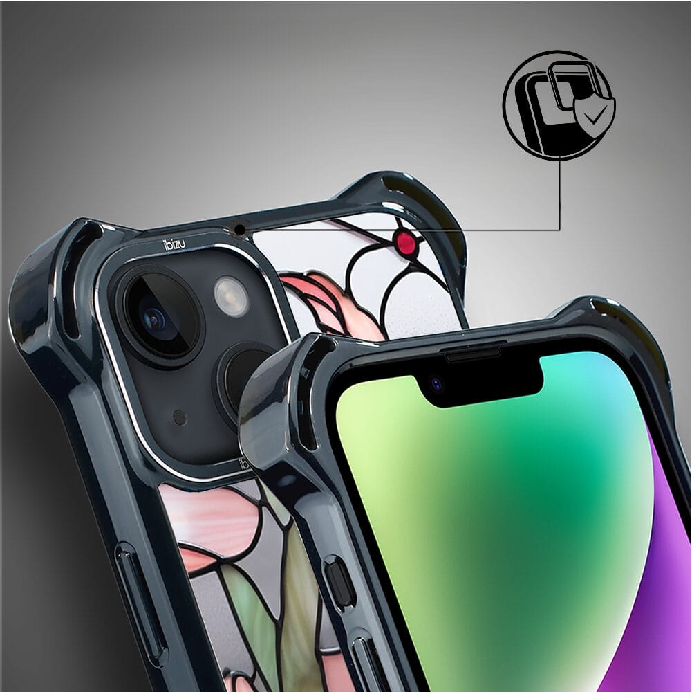 Etui do iPhone 14 IBIZU DropGuard Ultra z MagSafe, Barwy Szkła, Różowa magnolia - obrazek 3