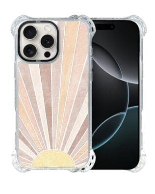 Etui do iPhone 16 Pro IBIZU DropGuard Ultra z MagSafe, Boho, Wschód słońca