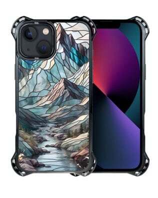 Etui do iPhone 13 IBIZU DropGuard Ultra z MagSafe, Barwy Szkła, Górski Potok