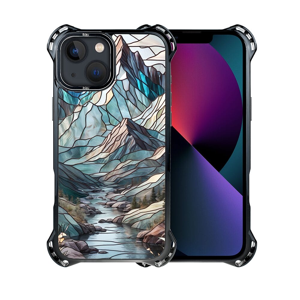 Etui do iPhone 13 IBIZU DropGuard Ultra z MagSafe, Barwy Szkła, Górski Potok - obrazek 2