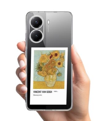 Etui do Xiaomi POCO X7 Pro przeźroczyste, silikonowe Flexi, słoneczniki