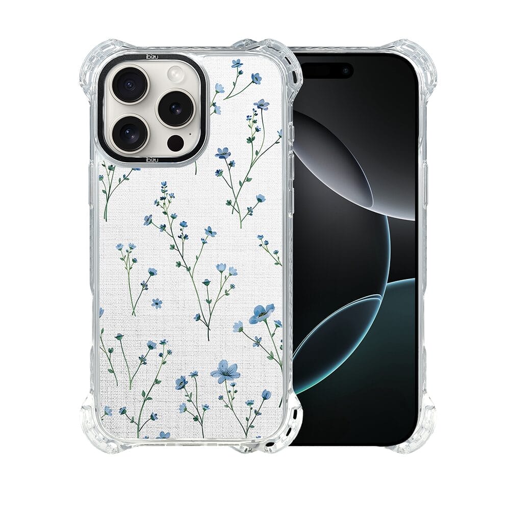 Etui do iPhone 16 Pro IBIZU DropGuard Ultra z MagSafe, Pastel Bloom, Niebieski sen - obrazek 2