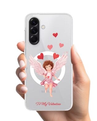 Etui do Samsung Galaxy A56 5G z MagSafe przeźroczyste, silikonowe Flexi, kupidyn