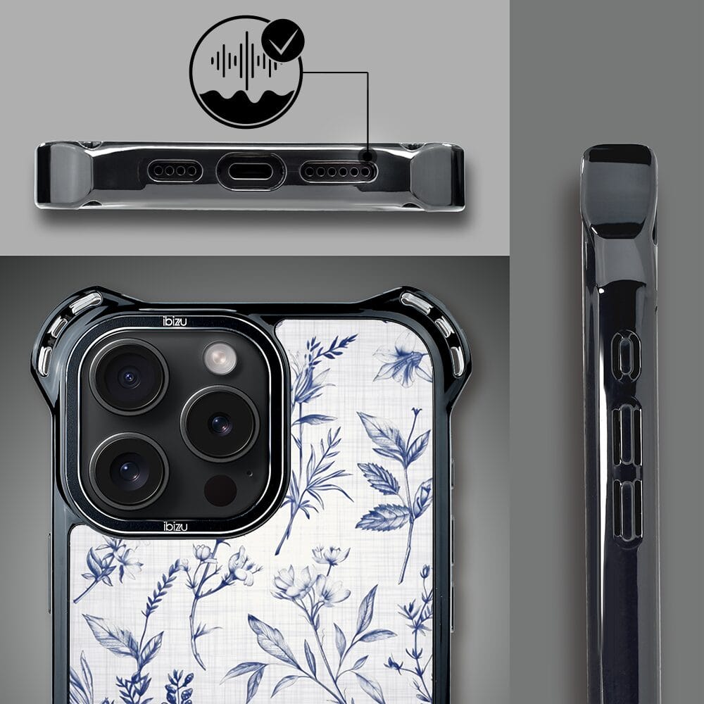 Etui iPhone 14 Pro IBIZU DropGuard Ultra z MagSafe, Pastel Bloom, Lazurowe szepty - obrazek 6