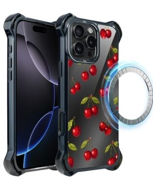 Etui do iPhone 16 Pro Max IBIZU DropGuard Ultra z MagSafe, Midnight, Wiśniowa Noc
