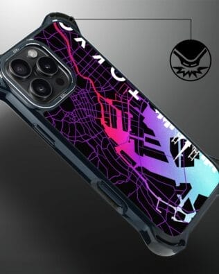 Etui do iPhone 16 Pro Max IBIZU DropGuard Ultra z MagSafe, Mapy świata, Tokyo