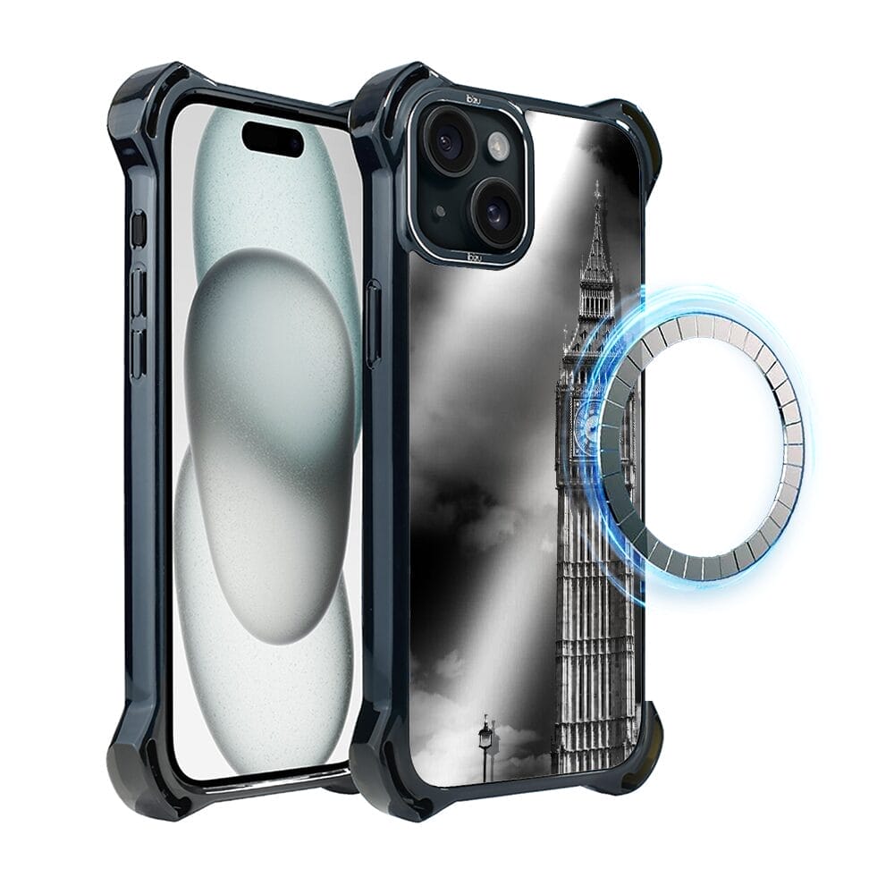 Etui do iPhone 15 Plus IBIZU DropGuard Ultra z MagSafe, Noir City, Big Ben