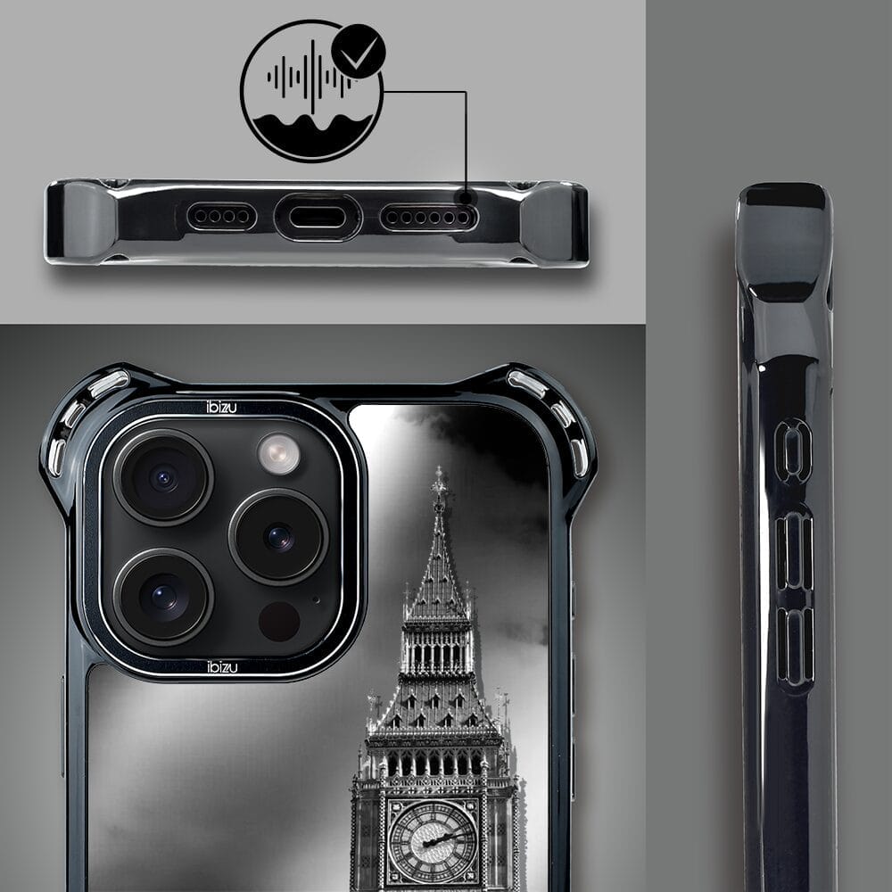 Etui do iPhone 14 Pro Max IBIZU DropGuard Ultra z MagSafe, Noir City, Big Ben - obrazek 3