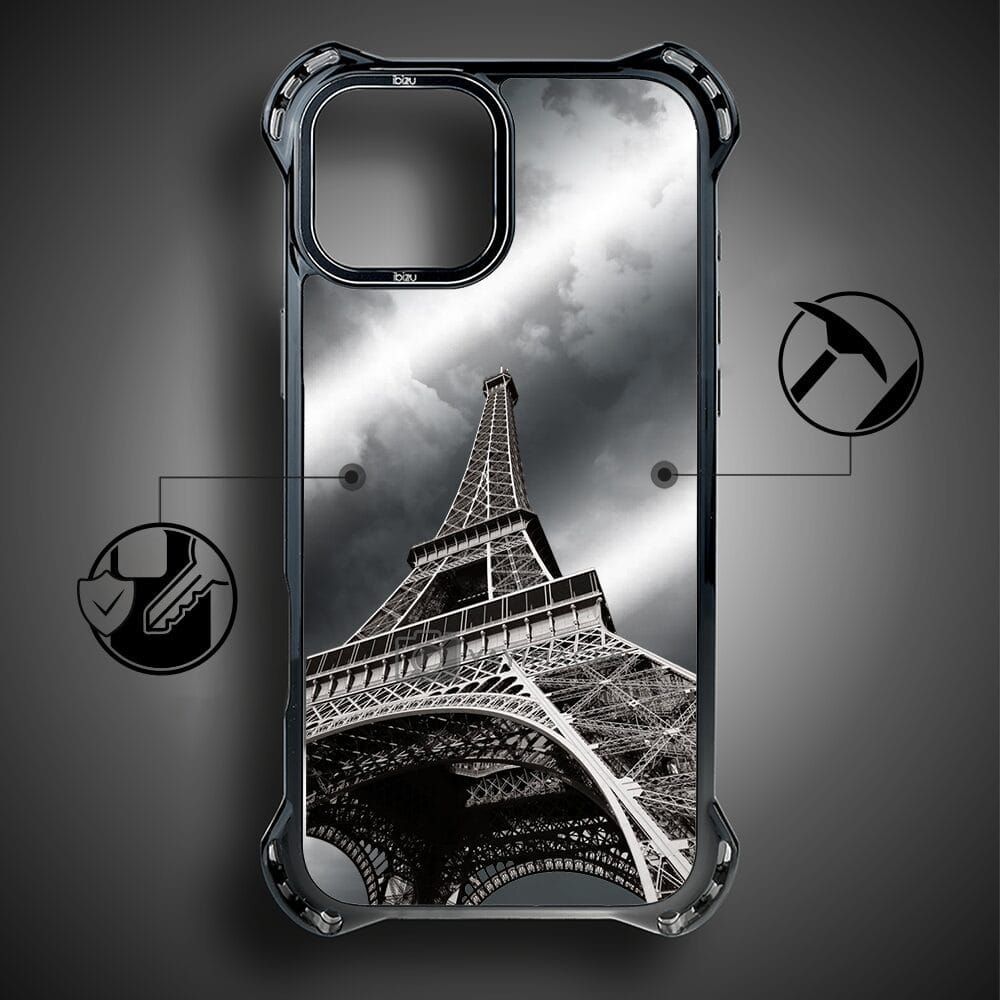 Etui do iPhone 15 Plus IBIZU DropGuard Ultra z MagSafe, Noir City, Wieża Eiffla - obrazek 3
