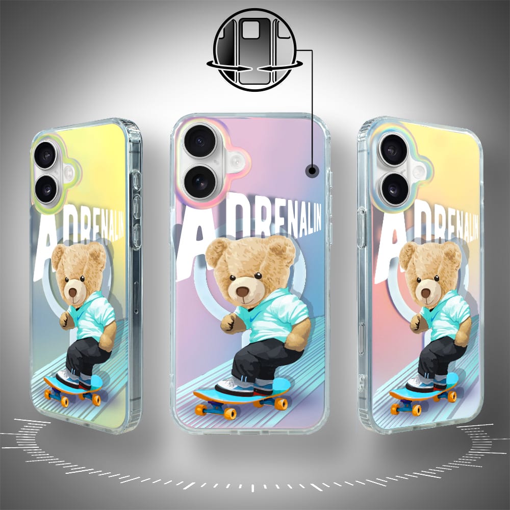 Etui do iPhone 16 IBIZU California Sunset z MagSafe, zmieniające kolor, Adrenalin, deskorolka - obrazek 2