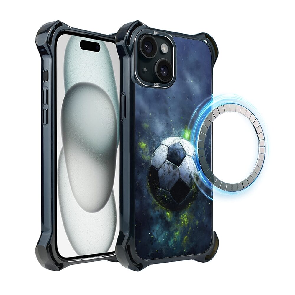 Etui do iPhone 15 Plus IBIZU DropGuard Ultra z MagSafe, #Move, Piłka nożna