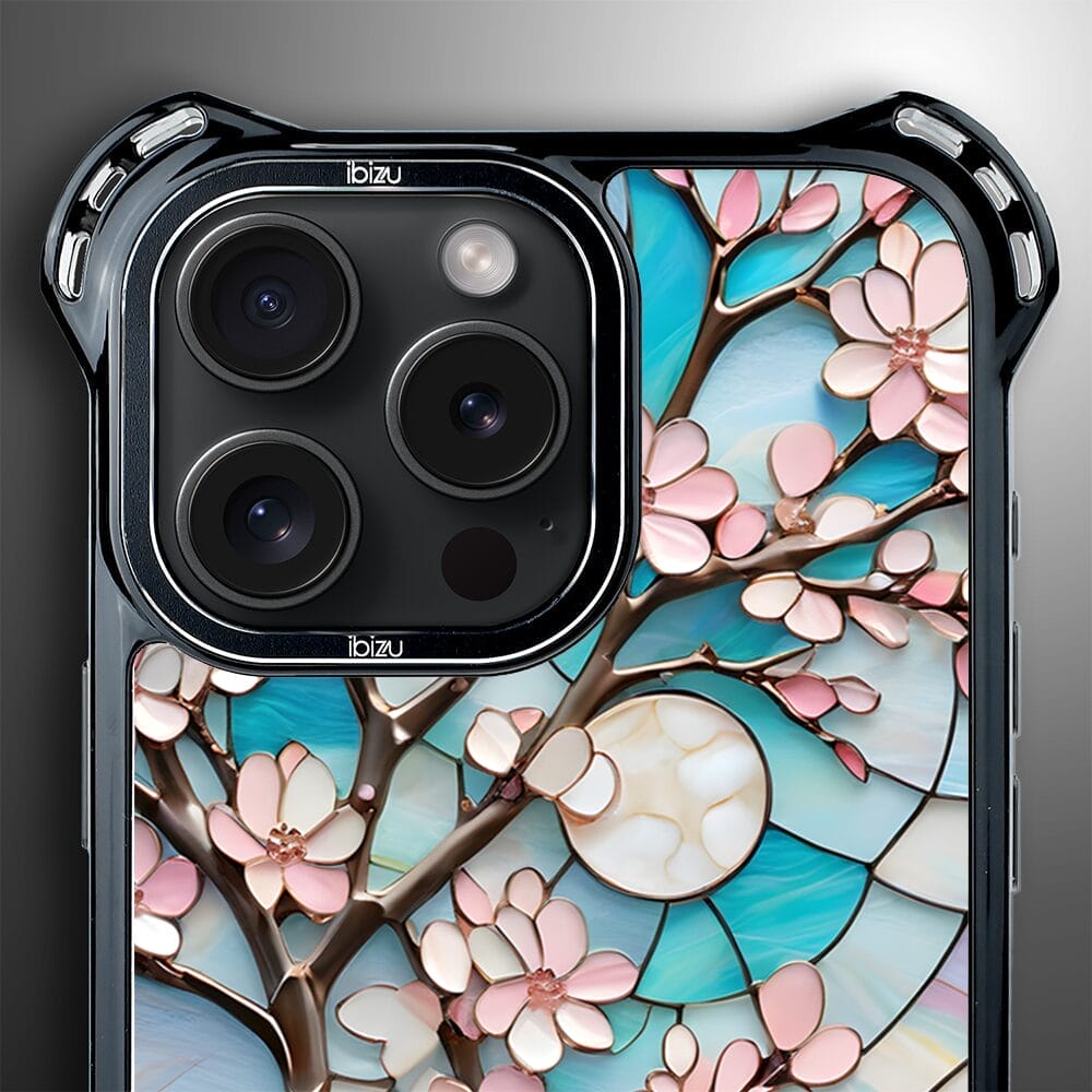Etui do iPhone 16 Pro Max IBIZU DropGuard Ultra z MagSafe, Barwy Szkła, Księżycowa Wiśnia - obrazek 4