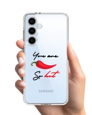 Etui do Samsung Galaxy S24 FE przeźroczyste, silikonowe Flexi, papryczka chilli