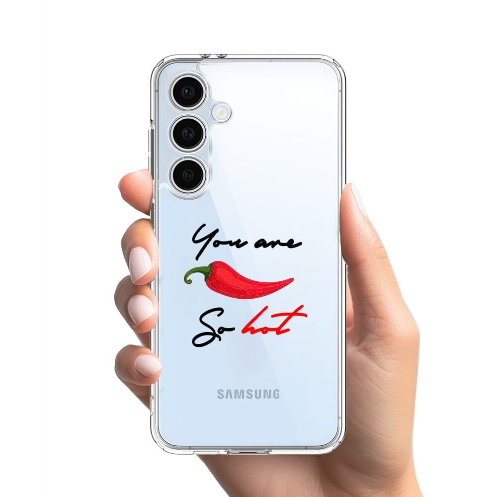 Etui do Samsung Galaxy S24 FE przeźroczyste, silikonowe Flexi, papryczka chilli - obrazek 2