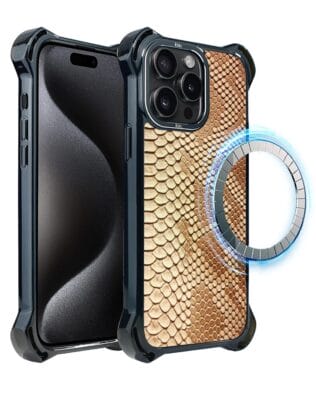 Etui do iPhone 15 Pro IBIZU DropGuard Ultra z MagSafe, Zew Natury, Wąż