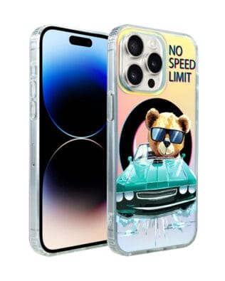 Etui do iPhone 14 Pro Max IBIZU California Sunset z MagSafe, zmieniające kolor, Blue Car, niebieski samochód