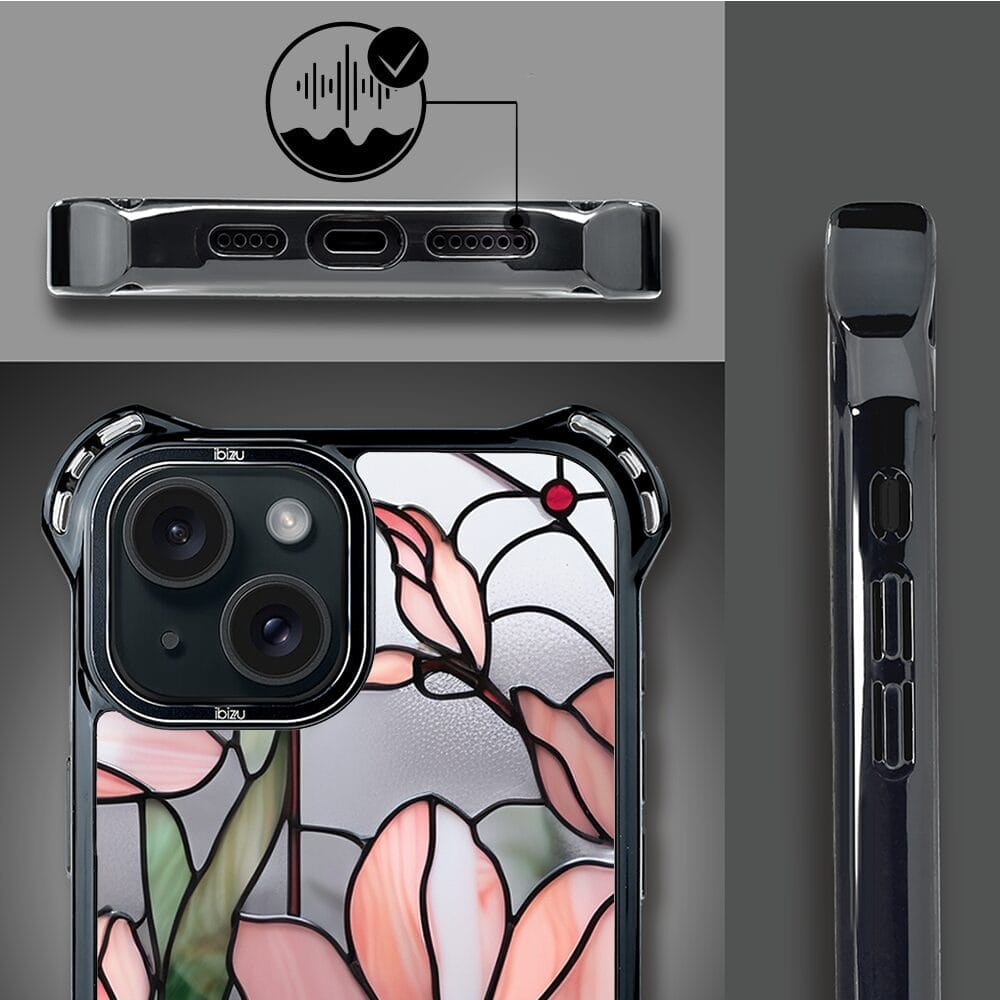 Etui do iPhone 15 IBIZU DropGuard Ultra z MagSafe, Barwy Szkła, Różowa magnolia - obrazek 6