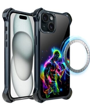 Etui do iPhone 15 Plus IBIZU DropGuard Ultra z MagSafe, #ElectroMove, Jest moc