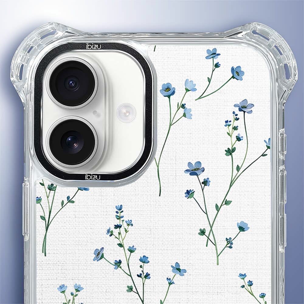Etui iPhone 16 IBIZU DropGuard Ultra z MagSafe, Pastel Bloom, Niebieski sen - obrazek 5