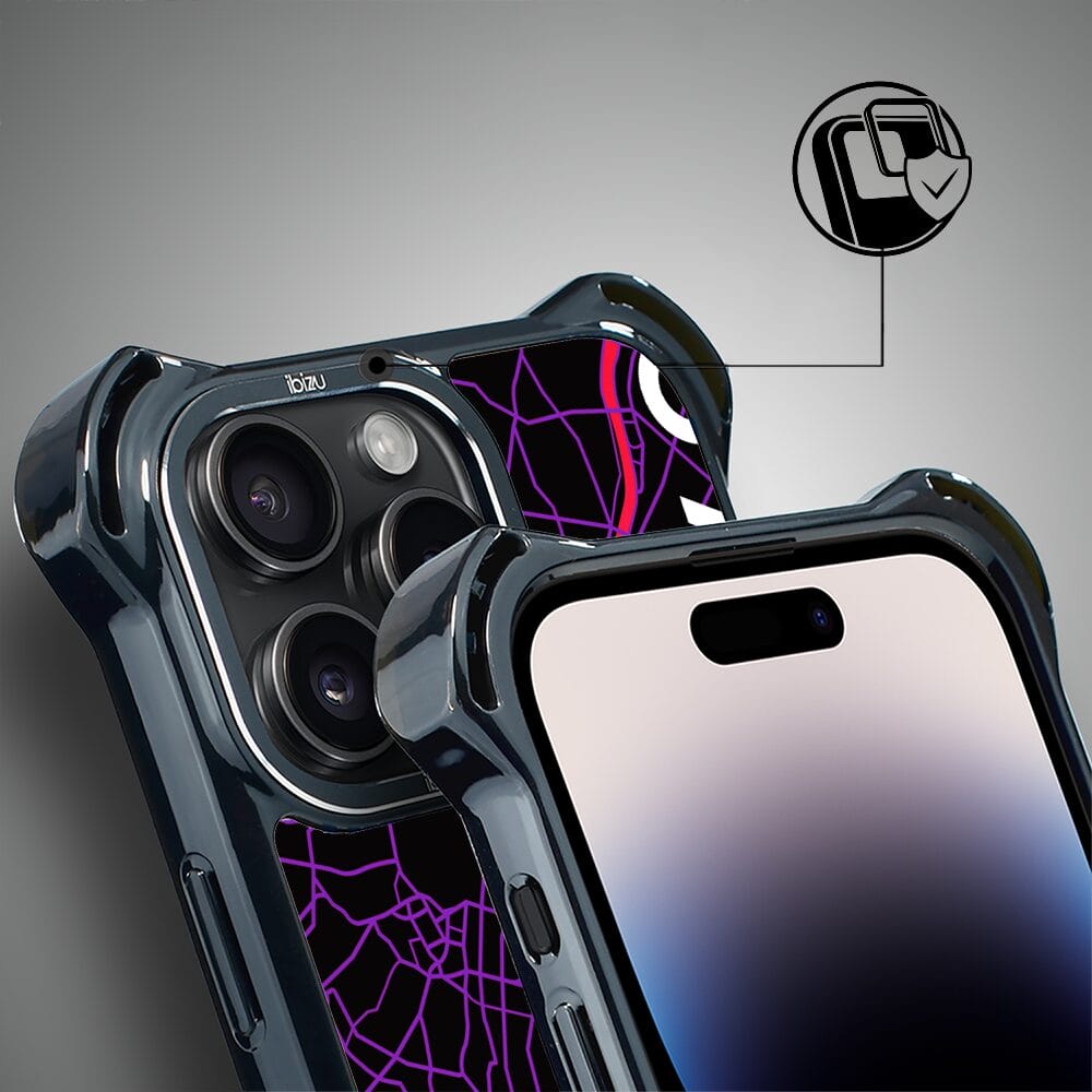 Etui do iPhone 14 Pro IBIZU DropGuard Ultra z MagSafe, Mapy Świata, Tokyo - obrazek 3