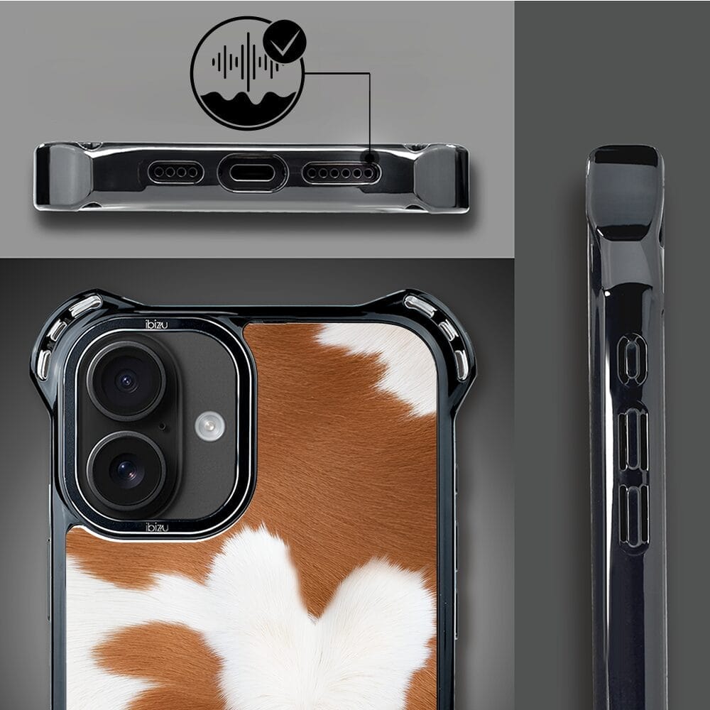 Etui do iPhone 16 IBIZU DropGuard Ultra z MagSafe, Zew Natury, Alpejska krowa - obrazek 4