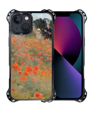 Etui iPhone 13 IBIZU DropGuard Ultra z MagSafe, Claude Monet, pole maków