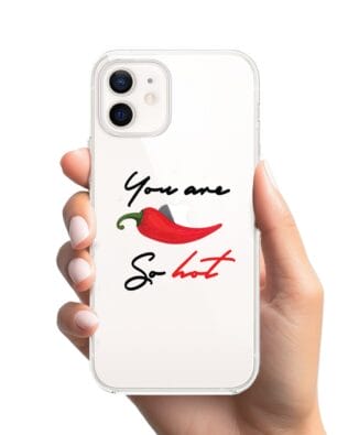 Etui do iPhone 12 przeźroczyste, silikonowe Flexi, papryczka chilli