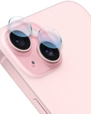 Osłona hybrydowa na aparat, kamerę do iPhone 15 Plus, przeźroczysta