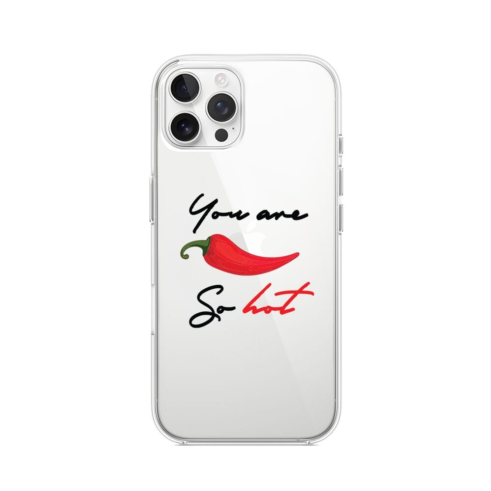 Etui do iPhone 12 Pro Max przeźroczyste, silikonowe Flexi, papryczka chilli