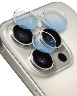 Osłona hybrydowa na aparat, kamerę do iPhone 16 Pro, przeźroczysta