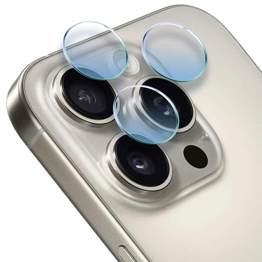 Osłona hybrydowa na aparat, kamerę do iPhone 16 Pro, przeźroczysta