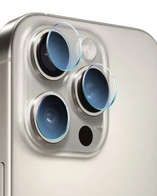 Osłona hybrydowa na aparat, kamerę do iPhone 16 Pro, przeźroczysta