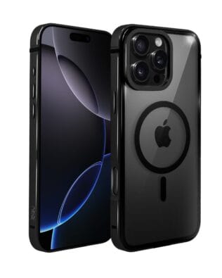 Etui do iPhone 16 Pro Max IBIZU Elite Skin z MagSafe, metalowa ramka, czarne
