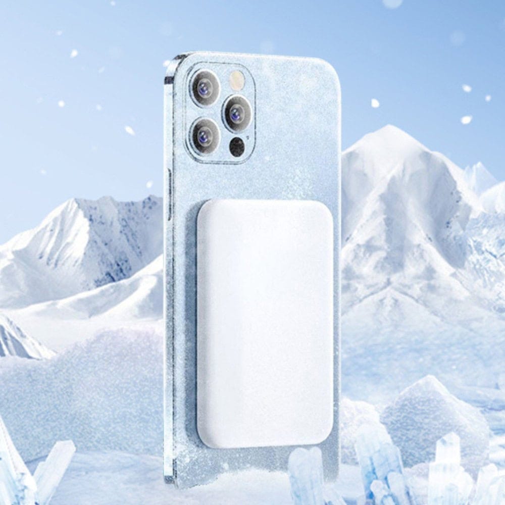 Power bank 10000 mAh, ładowanie bezprzewodowe MagSafe, biały - obrazek 5