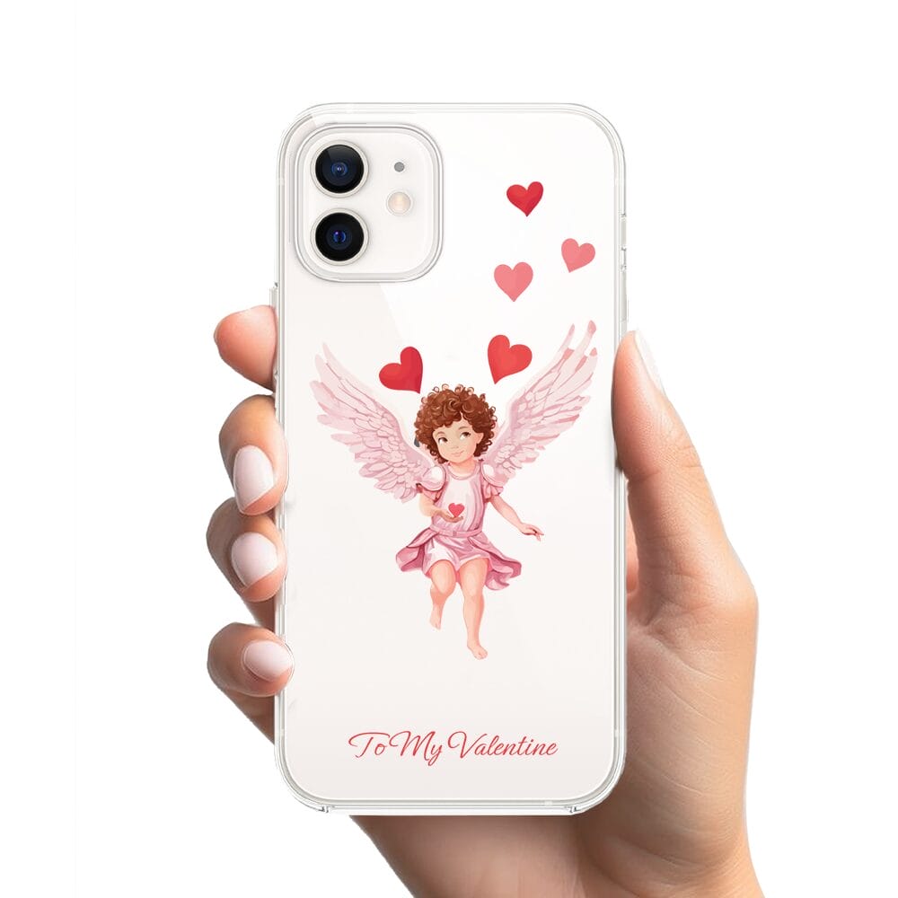 Etui do iPhone 12 przeźroczyste, silikonowe Flexi, kupidyn - obrazek 2