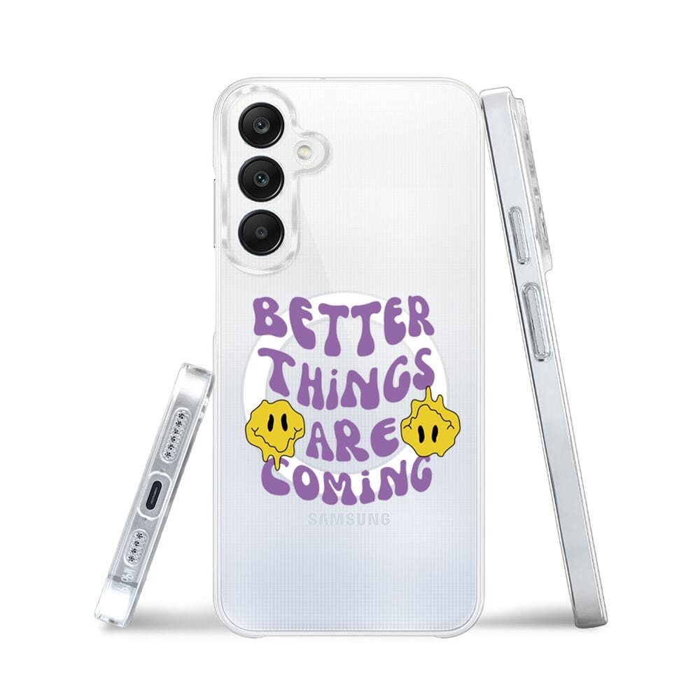 Etui do Samsung Galaxy A25 5G z MagSafe przeźroczyste, silikonowe Flexi, Better Things Are Coming - obrazek 3