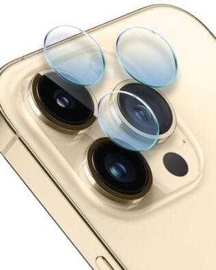 Osłona hybrydowa na aparat, kamerę do iPhone 13 Pro, przeźroczysta