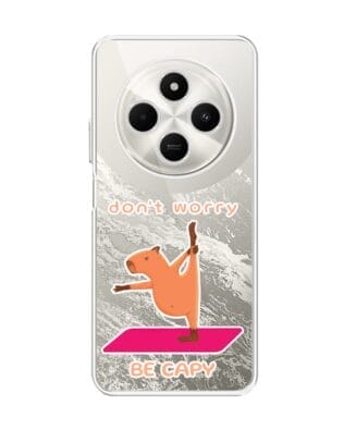 Etui do Xiaomi POCO C75 przeźroczyste, silikonowe Flexi, kapibara