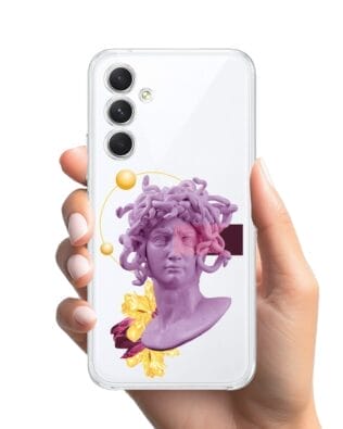 Etui do Samsung Galaxy A54 5G przeźroczyste, silikonowe Flexi, antyczna figura