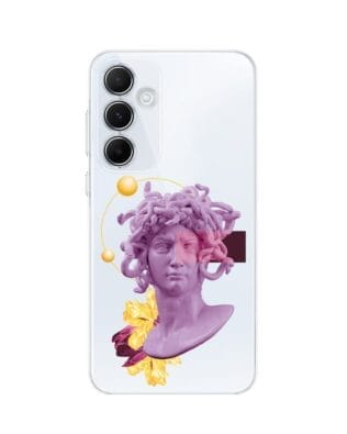 Etui do Samsung Galaxy A35 5G przeźroczyste, silikonowe Flexi, antyczna figura