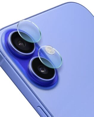 Osłona hybrydowa na aparat, kamerę do iPhone 16, przeźroczysta