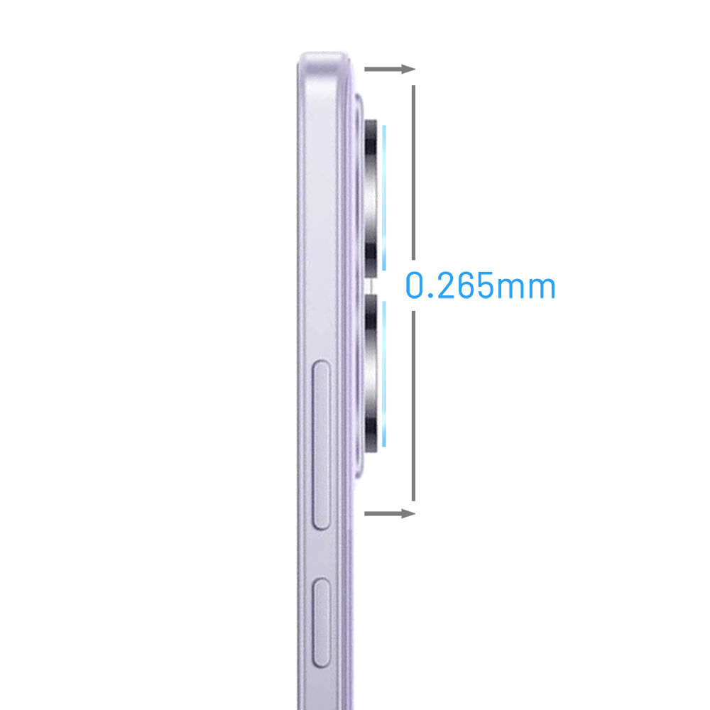 Osłona hybrydowa na aparat, kamerę do Xiaomi Redmi Note 14 5G, przeźroczysta - obrazek 3