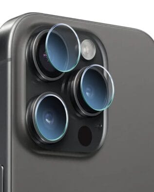 Osłona hybrydowa na aparat, kamerę do iPhone 15 Pro Max, przeźroczysta