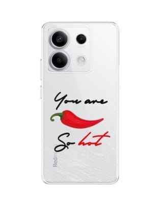 Etui do Xiaomi Redmi Note 13 Pro 5G przeźroczyste, silikonowe Flexi, papryczka chilli