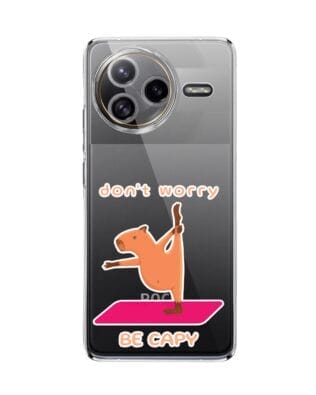 Etui do Xiaomi POCO F7 Ultra przeźroczyste, silikonowe Flexi, kapibara