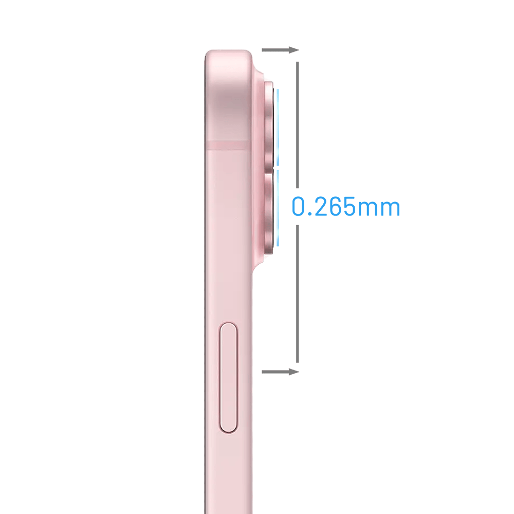 Osłona hybrydowa na aparat, kamerę do iPhone 15 Plus, przeźroczysta - obrazek 3