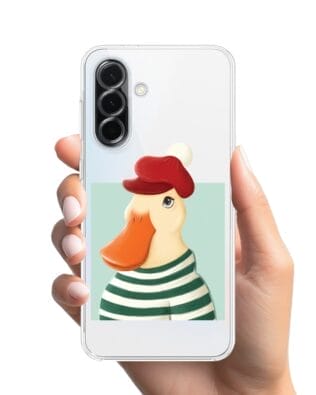 Etui do Samsung Galaxy A36 5G przeźroczyste, silikonowe Flexi, kaczuszka