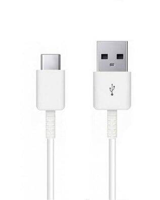 Kabel USB – USB Typ C, do telefonu, tableta, laptopa, 1 metr, biały