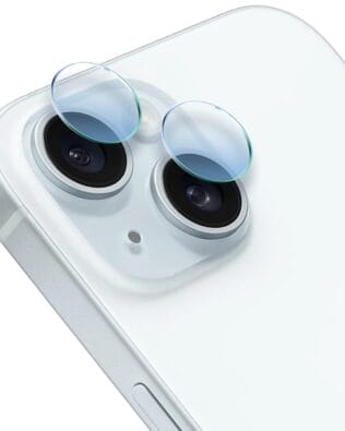 Osłona hybrydowa na aparat, kamerę do iPhone 15, przeźroczysta