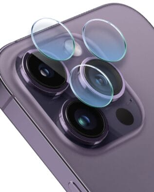 Osłona hybrydowa na aparat, kamerę do iPhone 14 Pro Max, przeźroczysta